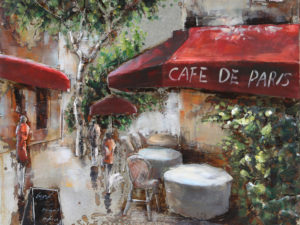 Art metal Café de Paris