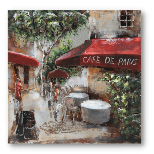 Tableau métal Café de Paris