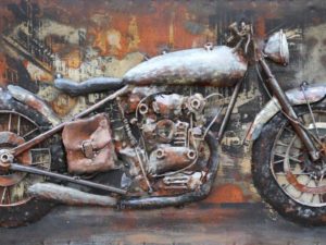 art metal tbleau moto