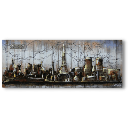 Tableau métal Toits de Paris