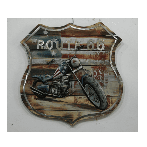 Tableau métal Route 66