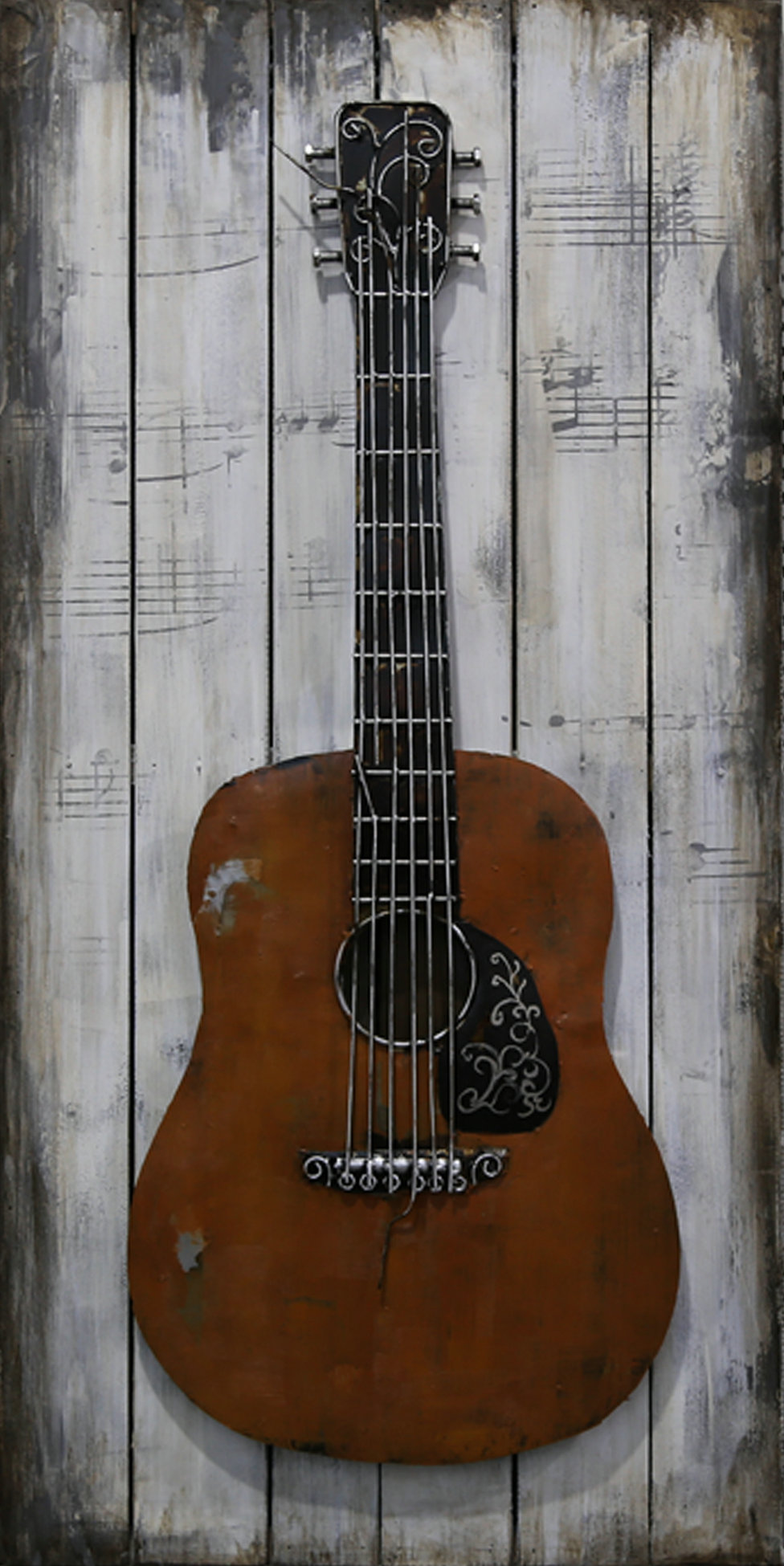 Deco Murale Métal Guitare Cadres Concept