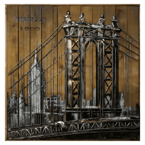 Tableau métal Manhattan Bridge