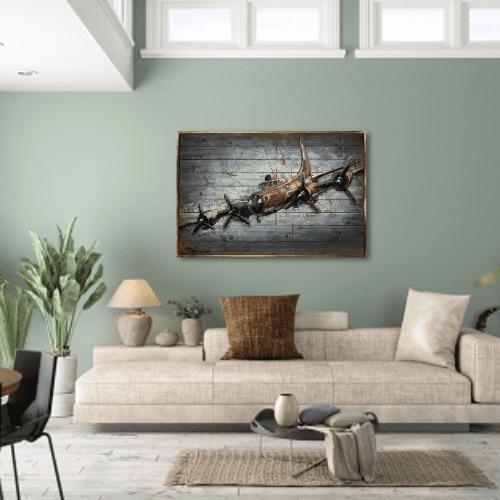 Tableau métal Atterrissage