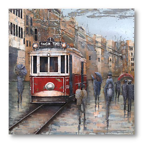 Tableau métal Tramway