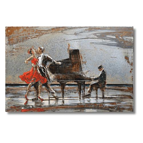 Tableau métal Danse sensuelle