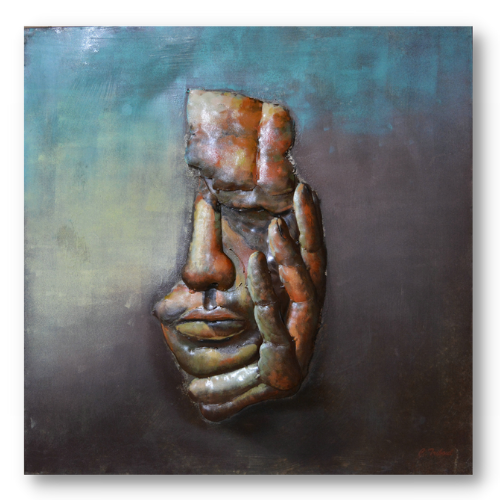 Tableau métal Le Penseur