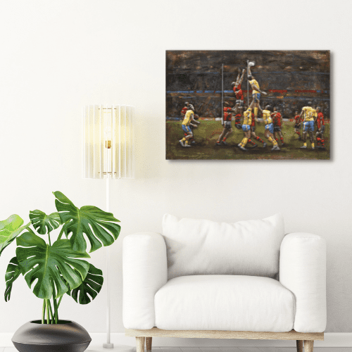 Tableau métal Rugby