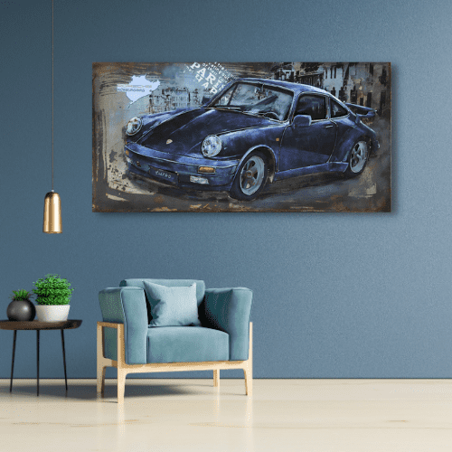 Tableau métal Porsche Turbo