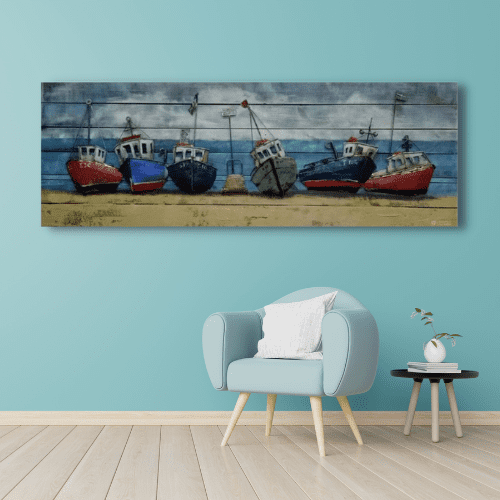 Tableau métal Chalutiers
