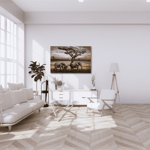 Tableau métal Métal Savane 1