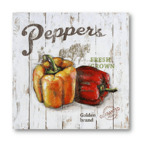 Tableau métal Peppers