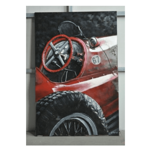 Tableau métal Au volant de ma Ferrari