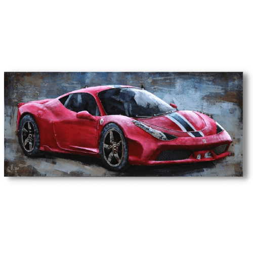Tableau métal Ferrari