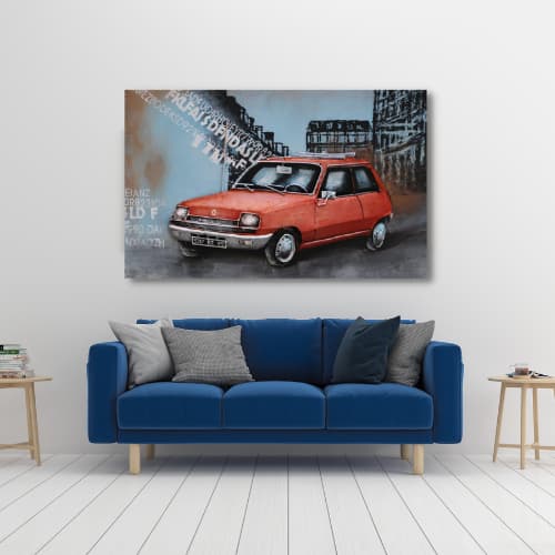 Tableau métal La Renault 5
