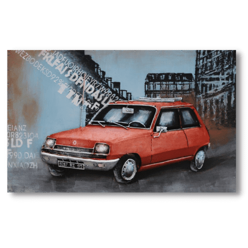 Tableau métal La Renault 5