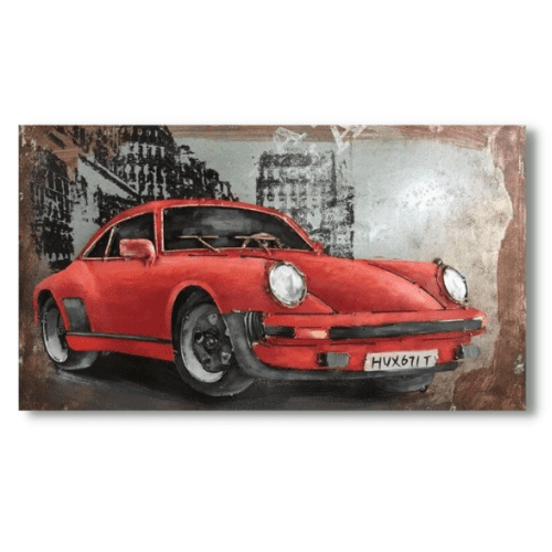 La Porsche rouge