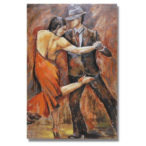 Le tango Argentin tableau métal
