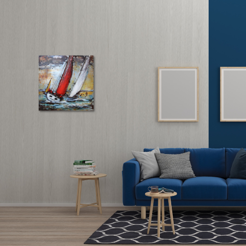 Tableau métal St TROPEZ