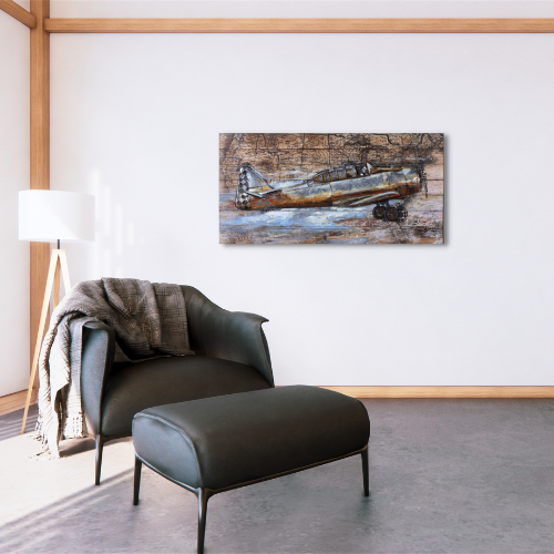 Tableau Métal Avion Légendaire