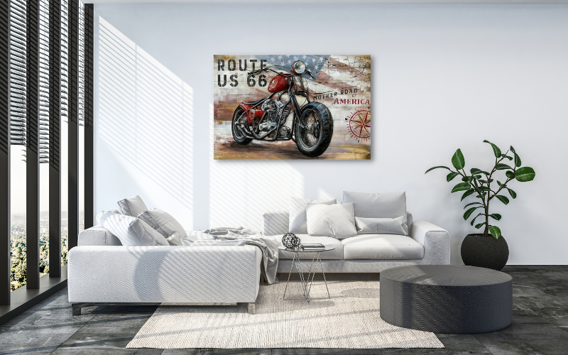Tableau Moto Deco Ducati street - Cadres Concept