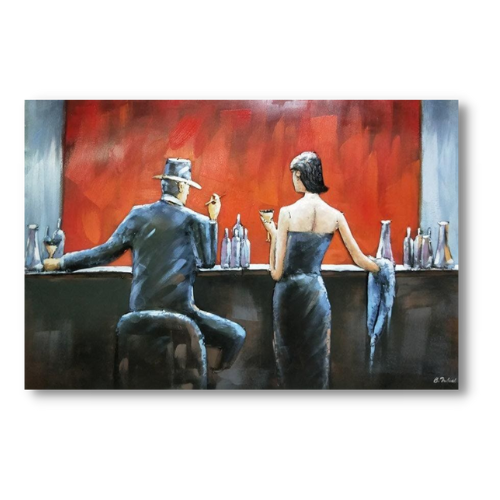 Tableau métal Chic bar