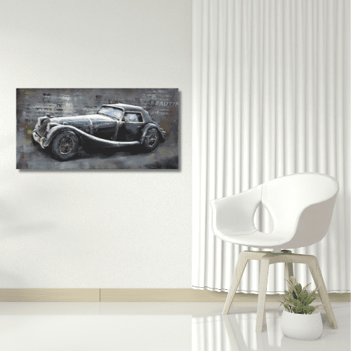 Tableau métal morgan