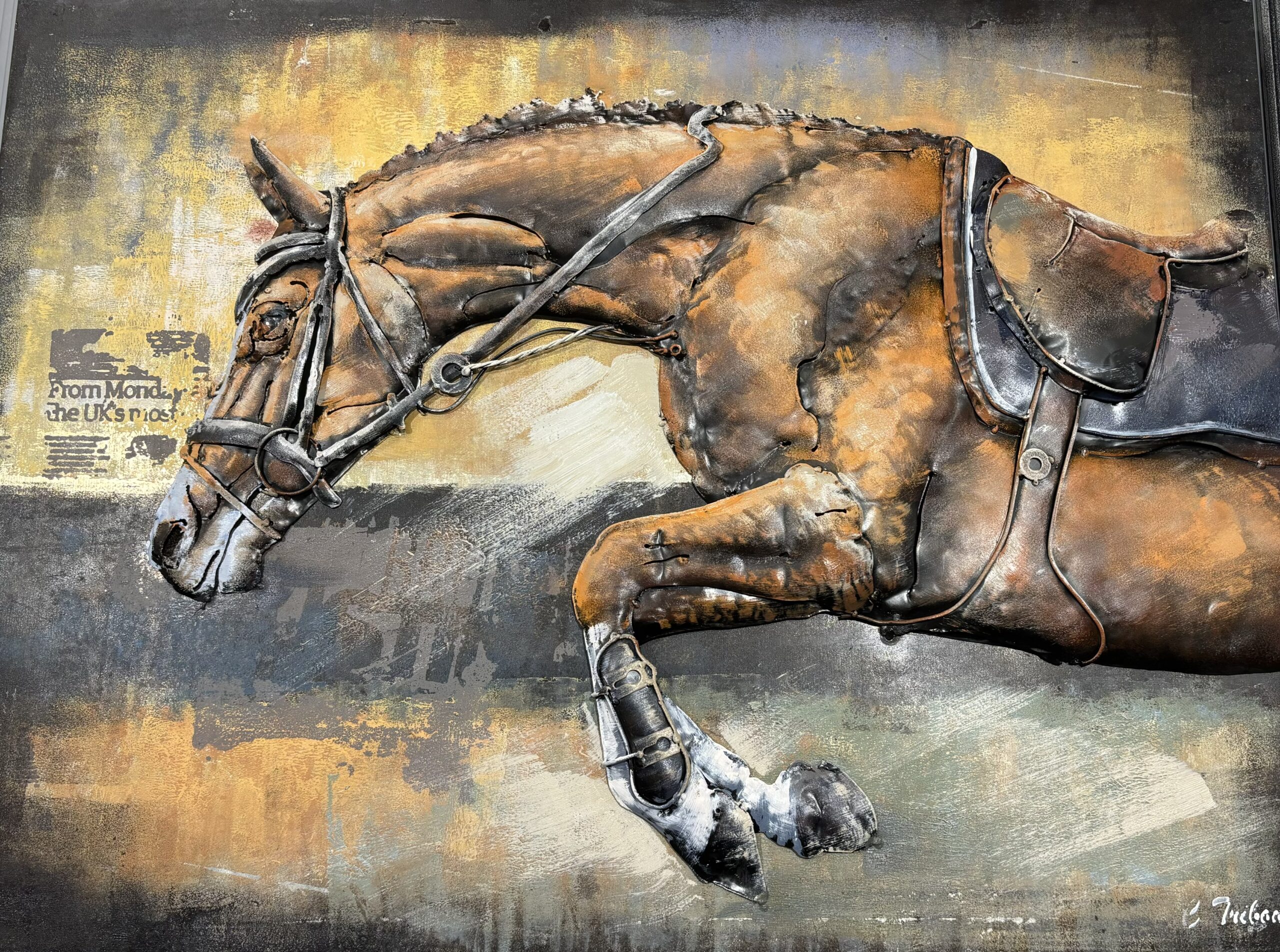 Tableau Métal Prince noir