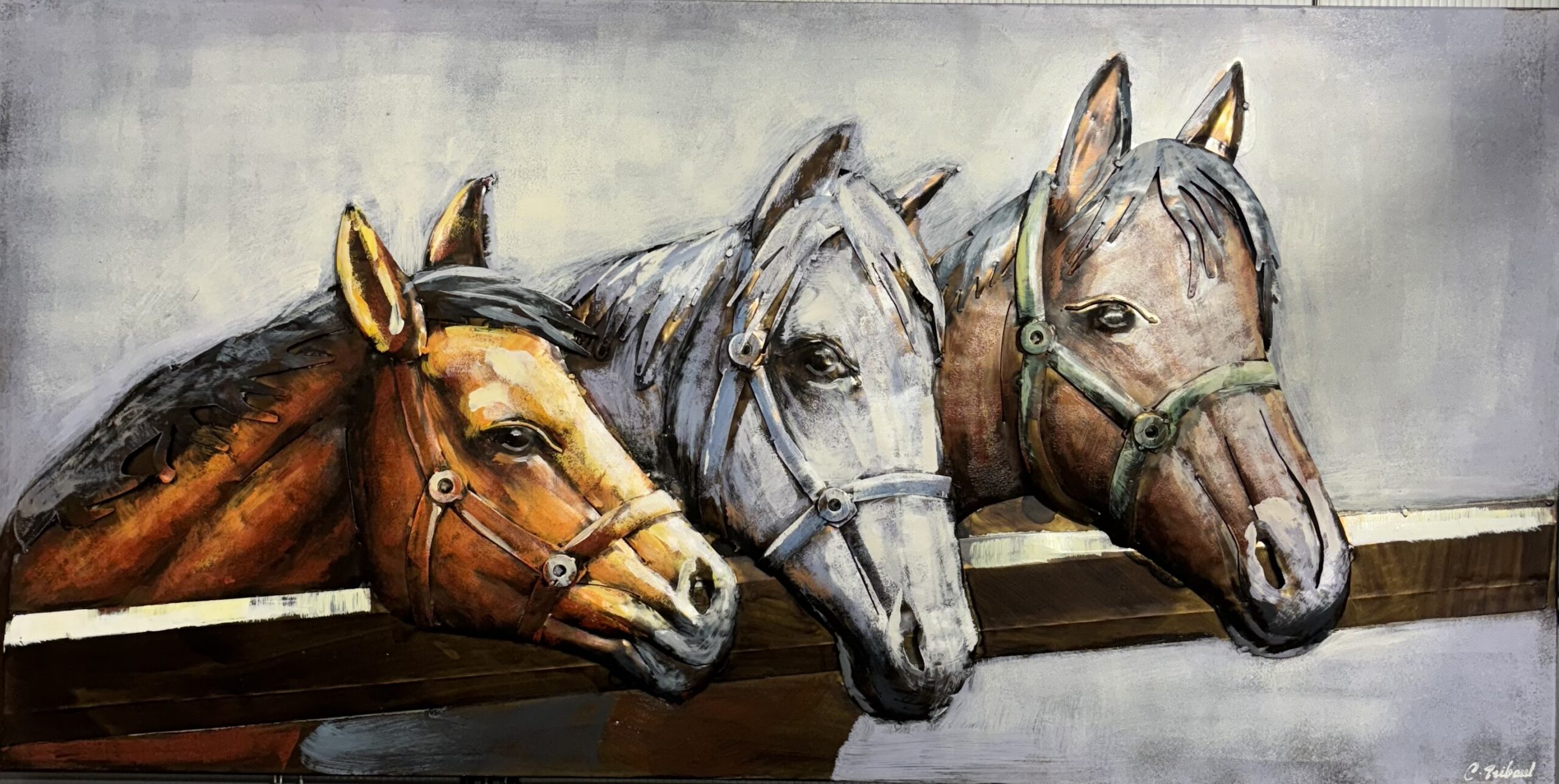 chevaux à l’écurie