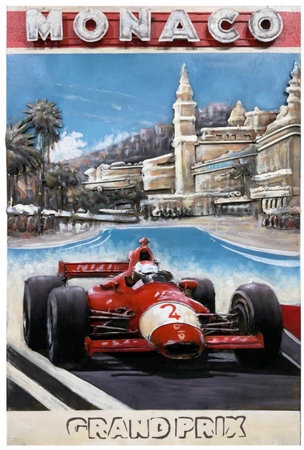 Tableaux m&eacute;tal et bois en relief par Cadres Concept