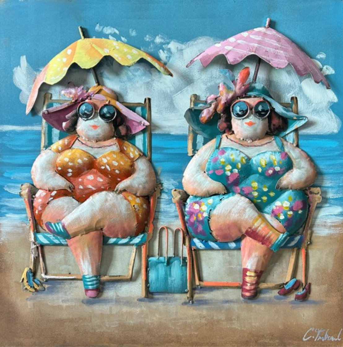 Les copines à la plage